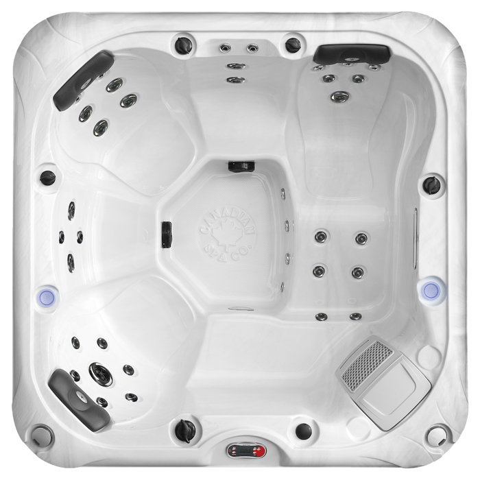Canadian Spa Co 6 Person 34 Jet Acrylic Square Hot Tub with